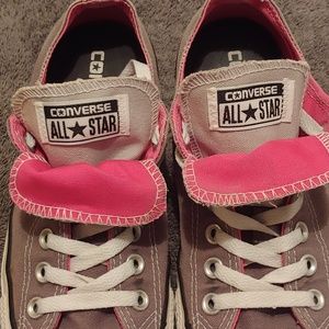 Converse Chuck Taylors double tongue